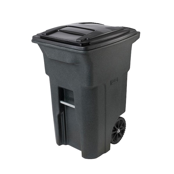 trash can with attached lid