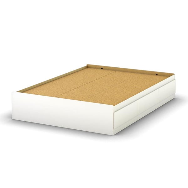 Step One 3-Drawer Full-Size Storage Bed in Pure White