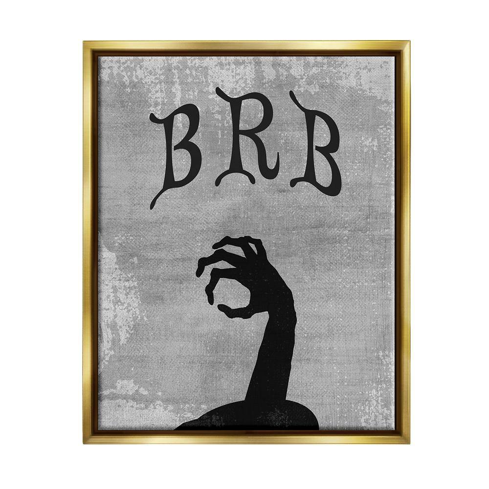 BRB Zombie Graveyard by Lil' Rue 1-Piece Floater Frame Graphic Print Fantasy Poster Art Print 21 in. x 17 in. price history on PriceWatchPro