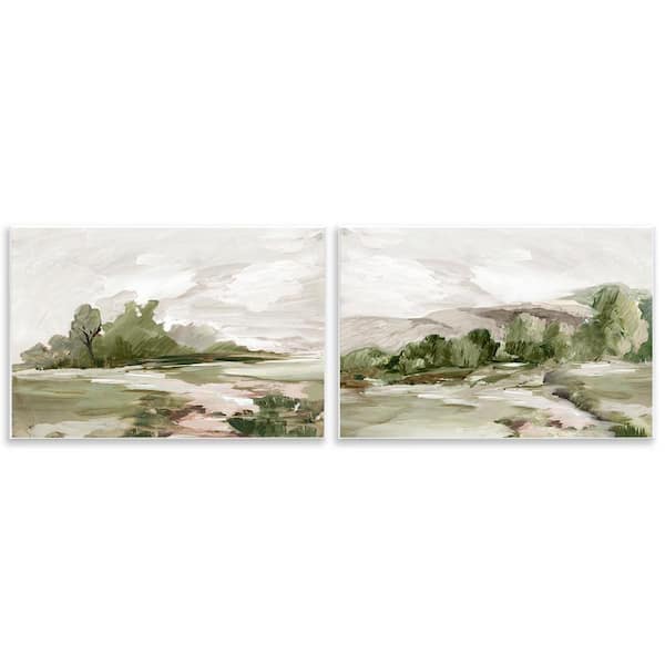 Impressions of Country Hills by Lera 2 Pieces Unframed Nature Graphic Art Print 10 in. x 15 in.