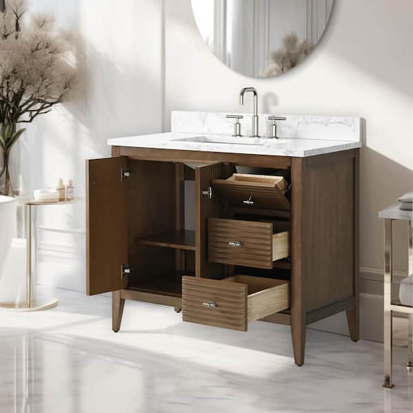 Vanity Art 36 in. W x 22 in D x 38 in. H Single Sink Linear