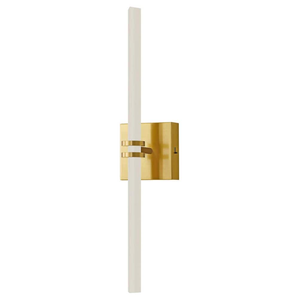 Modern 1-light Gold Dimmable LED Wall Sconce with Frosted Acrylic Shade 5 CCT, UL Certified-Versatile Lighting price history on PriceWatchPro