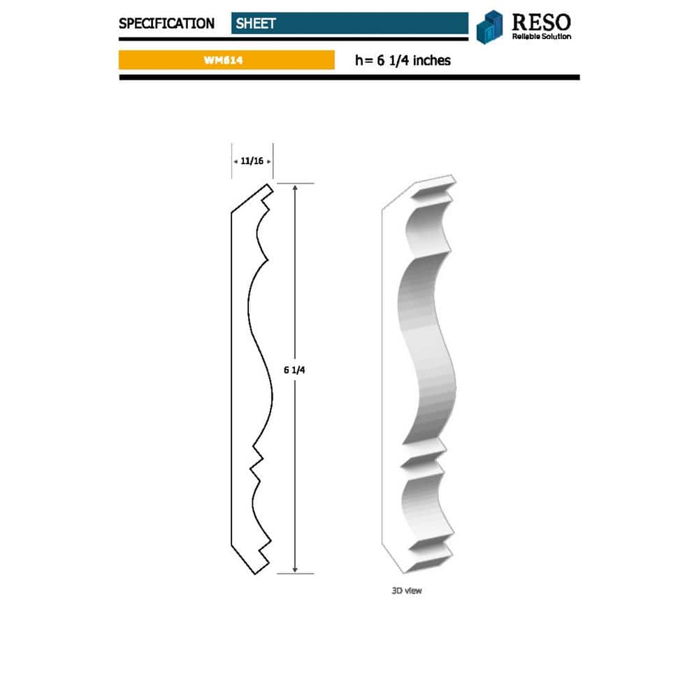 Primed Finger-Jointed Pine Crown Molding 96 in. Length