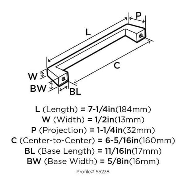Blackrock 6-5/16 in. (160 mm) Black Bronze Cabinet Drawer Pull (10-Pack) Blackrock 6-5/16 in. (160 mm) Black Bronze Cabinet Drawer Pull (10-Pack)