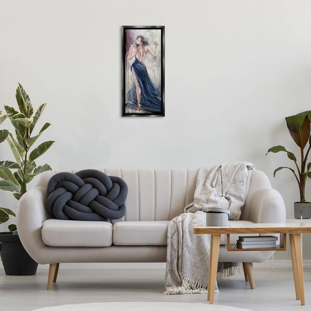 Trendy Elegance Visage by Lucille Lee Black Floater Frame People Graphic Art Print 25 in. x 11 in. price history on PriceWatchPro