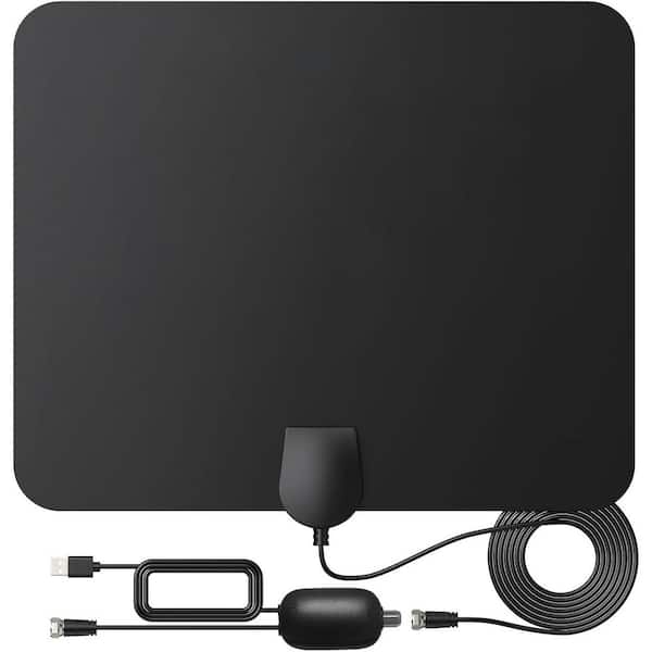 Indoor TV Antenna Long Range 900 Miles 4K 1080p Signal Reception with Amplifier 16 ft. Coax Cable