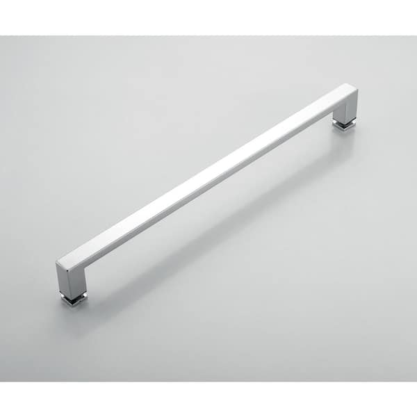 56-61 in. W x 72 in. H Double Sliding Frameless Smooth Sliding Shower Door in Chrome with 3/8 in. Clear Glass