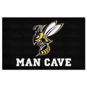 Montana State Billings Black Man Cave 5 ft. x 8 ft. UltiMat Rug
