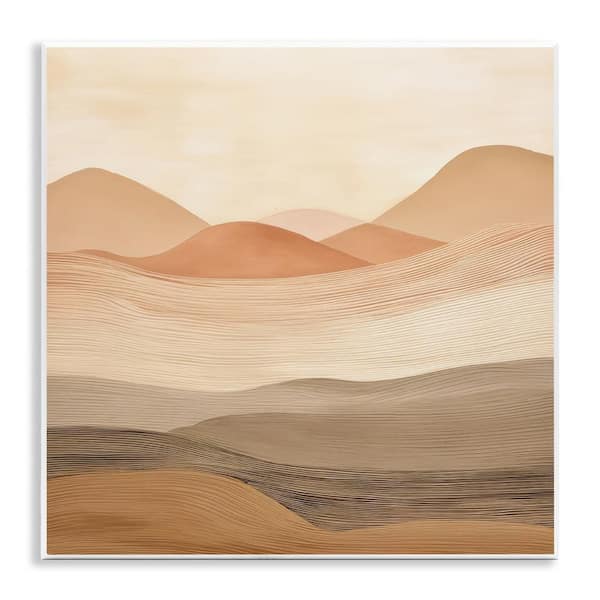 Stupell Industries Layered Sand Dunes by Irena Orlov Unframed Nature Graphic Art Print 12 in. x 12 in.