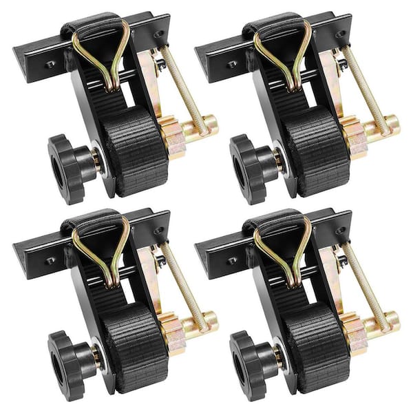 Ladder Rack Ratchet Straps,1.5 in. x 7.4 ft.Ladder Rack Straps with J-Hooks, Cargo Buckle Lock Strap(4 Pack) 2025 update
