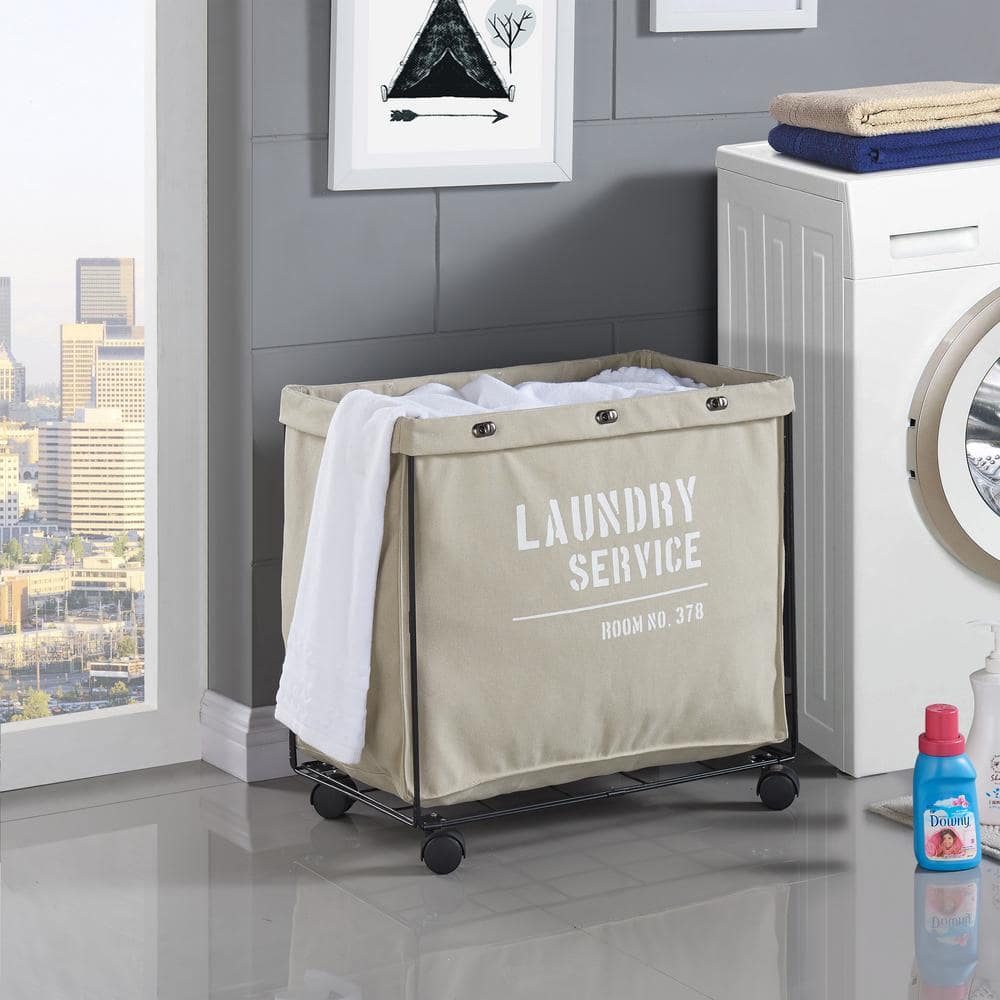 Large Hamper on Wheels - Home Logic's Rolling Hamper & Laundry Basket