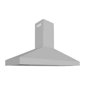 60 in. 500 CFM Convertible Vent Wall Mount Range Hood in Stainless Steel