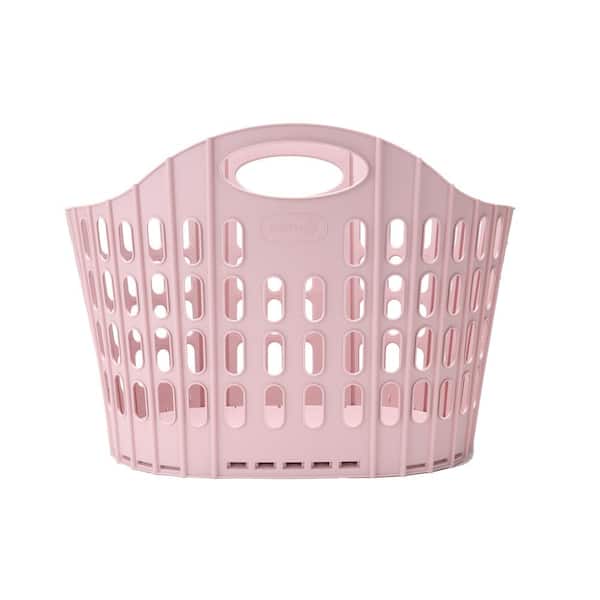 Pink Collapsible Personalized Laundry Tote