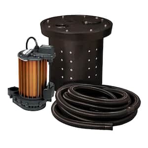 CSP-Series 1/2 HP Submersible Crawl Space Sump Pump Kit