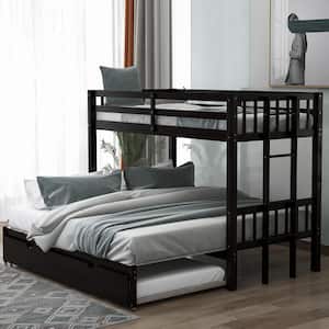Espresso Twin Over Pull-out Bunk Bed With Trundle