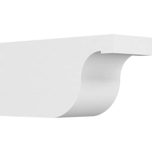 Ekena Millwork 6 in. x 8 in. x 16 in. Standard Del Monte Architectural Grade PVC Rafter Tail Brace