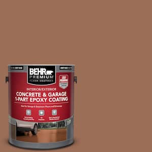 1 gal. #S210-6 Cinnamon Crunch Self-Priming 1-Part Epoxy Satin Interior/Exterior Concrete and Garage Floor Paint