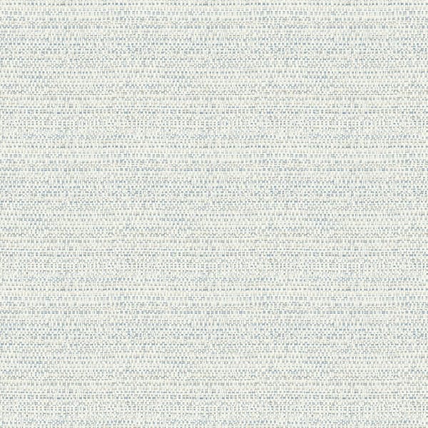 Chesapeake Balantine Light Blue Weave Matte Pre-pasted Paper Wallpaper