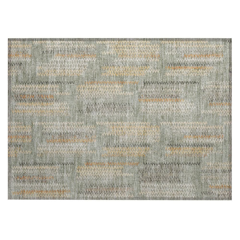 Chantille Machine Washable Indoor/Outdoor Abstract ACN2887 Green 3 ft. x 4 ft. Area Rug price history on PriceWatchPro