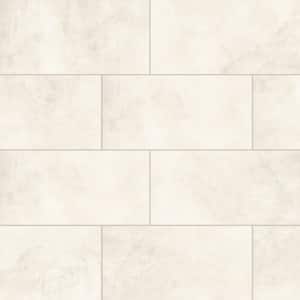 Shandar Rectangular 12 in. x 24 in. Matte Social White Porcelain Tile (9.68 sq. ft./Case)