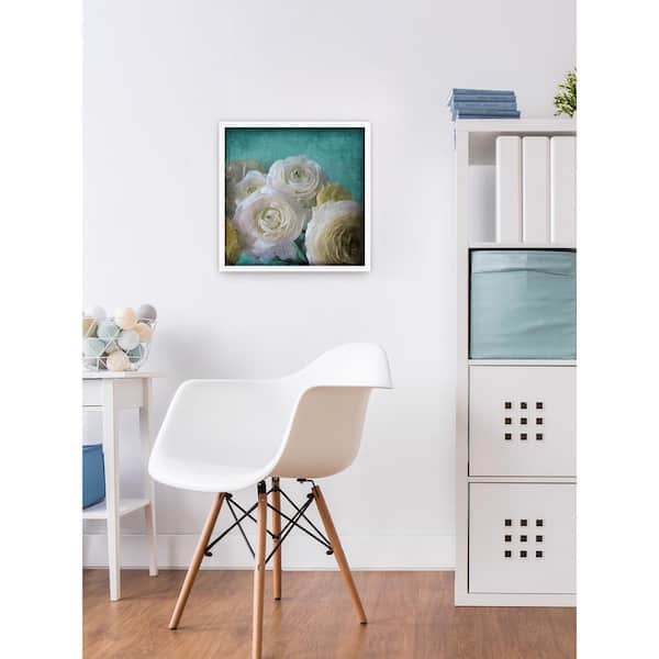 Unbranded 24 in. H x 24 in. W "Yellow Ranunculus B" by Judy Stalus Framed Printed Canvas Wall Art