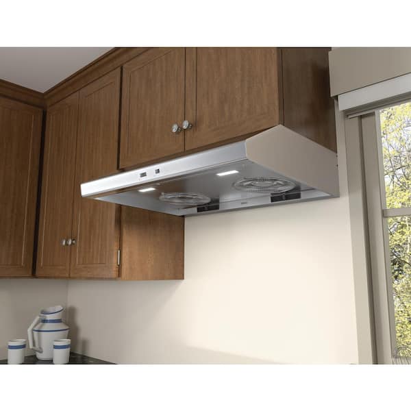 Zephyr AK6536BB 36 Inch Under Cabinet Range Hood with 3-Speed/600 CFM  Blower, Mechanical Slide Controls, Halogen Lighting, Filter-less  Self-Cleaning System, Dual-Level Lighting, Low-Profile Body, and UL Listed:  Black