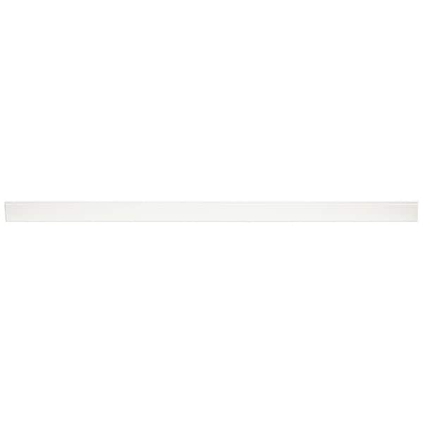 Hampton Bay 91.5 in. W x 4.5 in. H Base Molding in Satin White