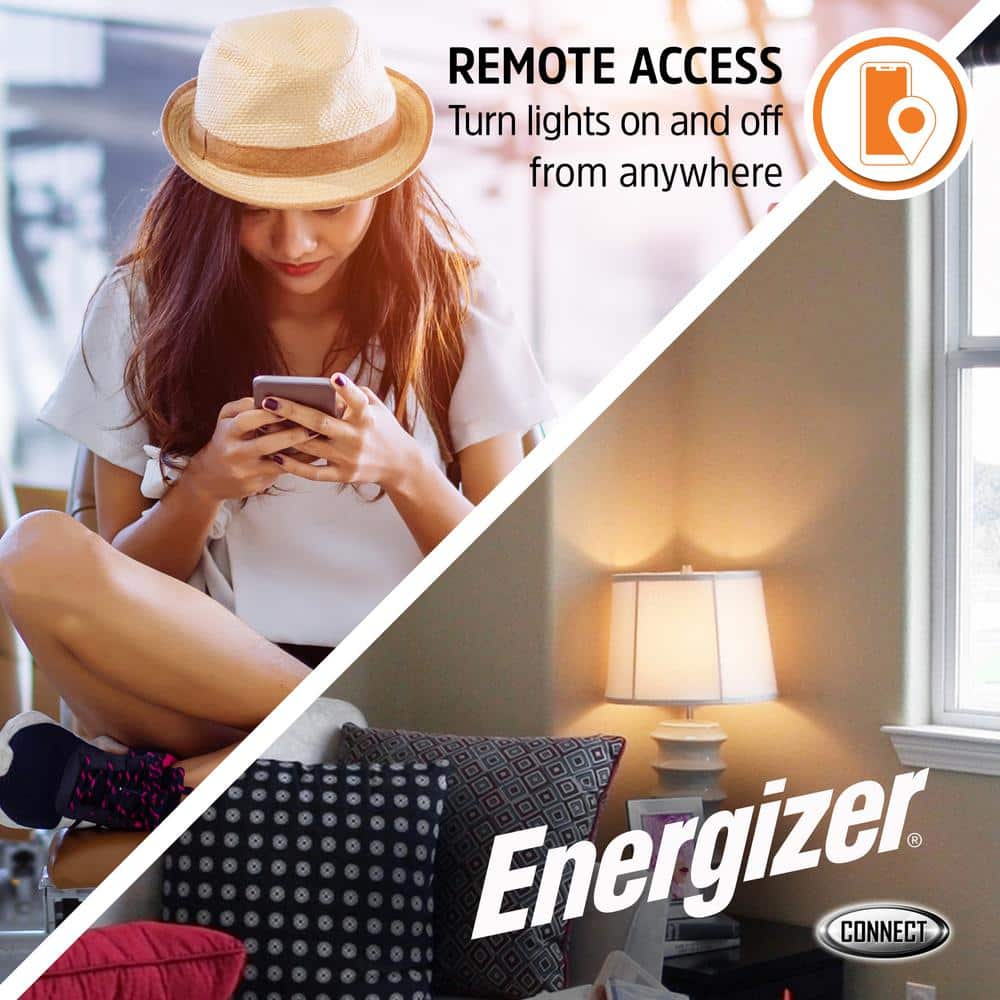Energizer Smart Wi-Fi Multi-Color Dimmable LED Light Bulb