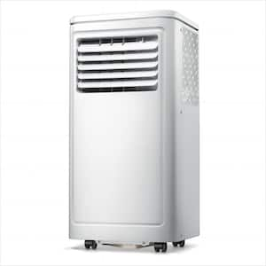 10,000 BTU (6,000 BTU DOE) 115-Volt Quiet 55 dB Portable Air Conditioner Dehumidifier and Remote to 300 sq. ft. White