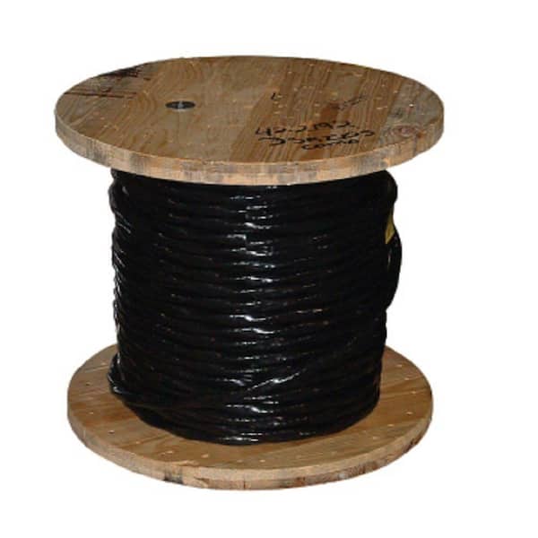 Southwire 1,000 ft. 2/0 Black Stranded AL USE-2 Cable