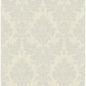 Piers Metallic Texture Damask Strippable Wallpaper (Covers 56.4 sq. ft.)