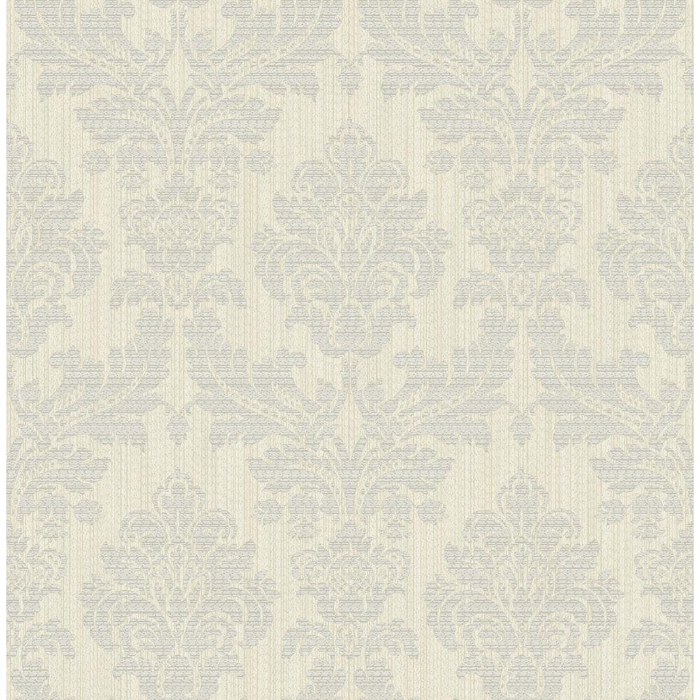 Reviews for Advantage Piers Metallic Texture Damask Metallic Wallpaper ...