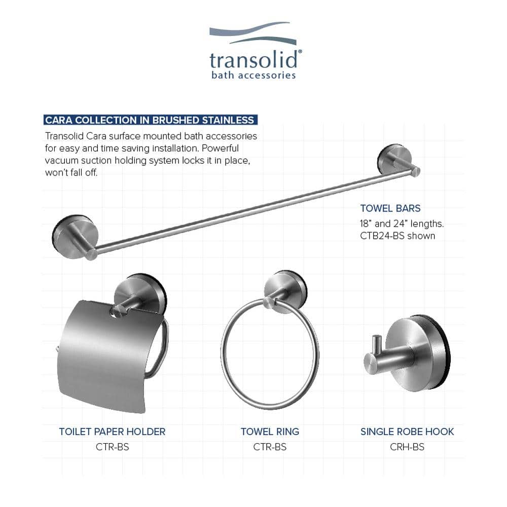 Brushed Stainless Steel Single Robe Hook with Vacuum Suction