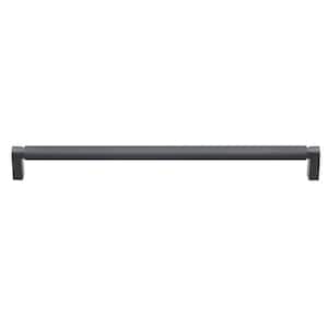 12-5/8 in. (320mm) Center-to Center Matte Black Knurled Bar Pull (10-Pack )