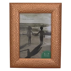 9.5 in. Brown Contemporary Rectangular 5 in. x 7 in. Photo Picture Frame