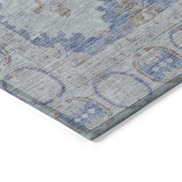 Chantille Machine Washable Indoor/Outdoor Abstract ACN1760 Blue 2 ft. 3 in. x 7 ft. 6 in. Runner Rug