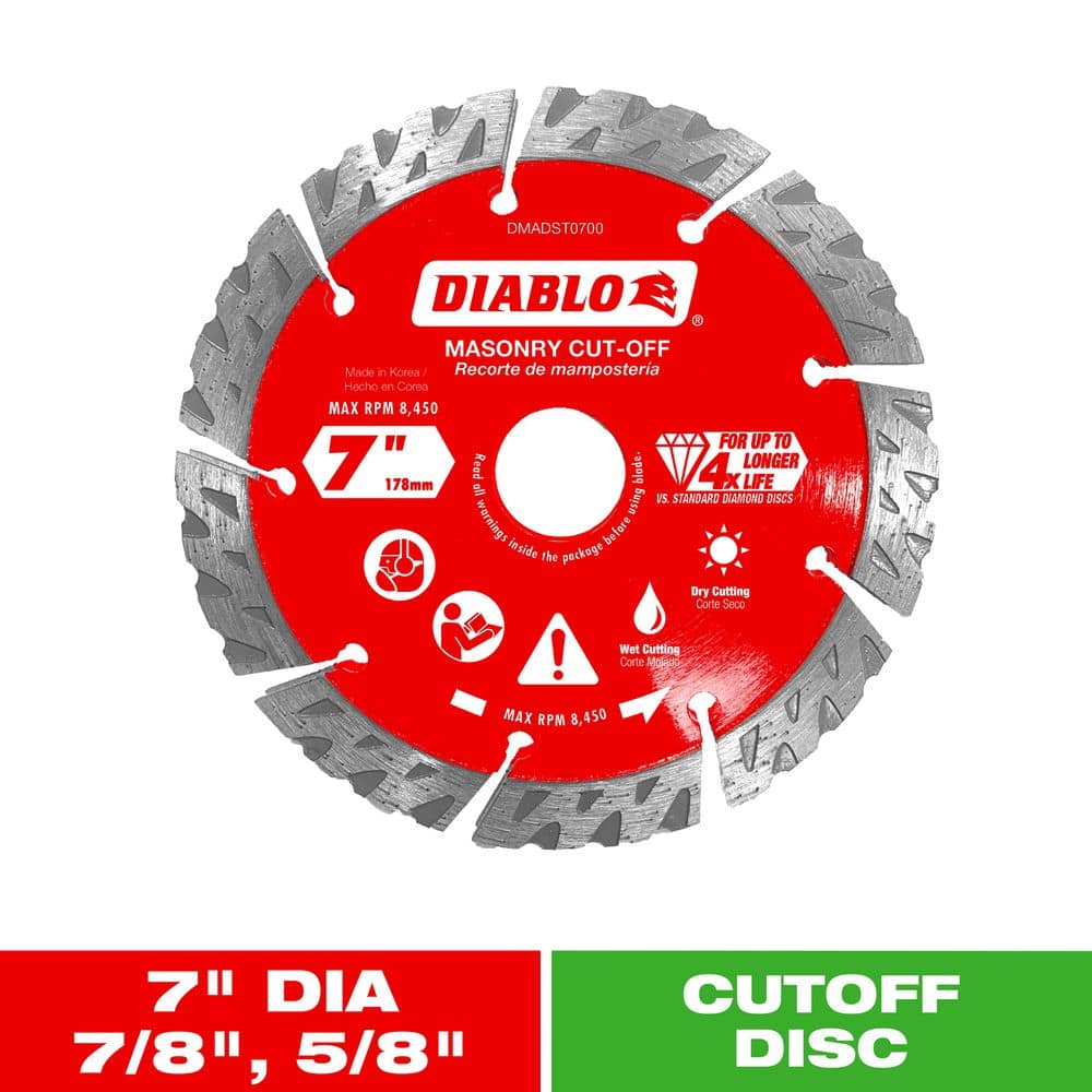 SPARK DIAMOND BLADE ダイヤモンドブレード6インチ 7インチ (HD1389wY) Norton Diamond 14-in Wet/Dry Segmented Rim Diamond Saw Blade