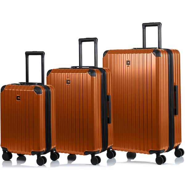 CHAMPS Element 28 in. 24 in. 20 in. Copper Hardside Luggage Set with Spinner Wheels (3-Piece)