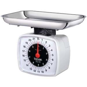 Analog Kitchen Food High Capacity Scale in White