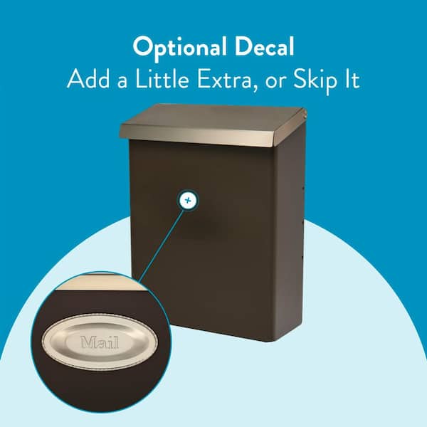 Architectural Mailboxes Designer Venetian Bronze with Satin Nickel