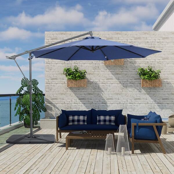 CANVAS Bahama Aluminium Outdoor/Patio Offset/Cantilever Umbrella