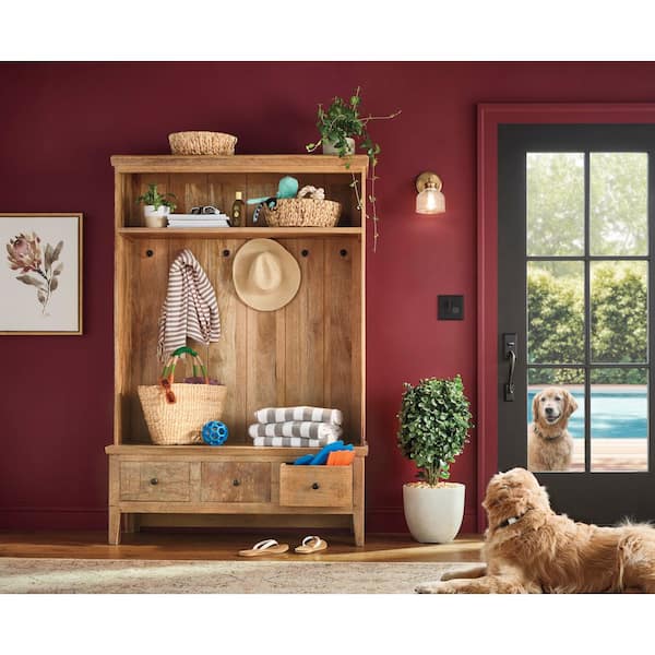 Home Decorators Collection - Holbrook Natural Reclaimed Wood Hall Tree