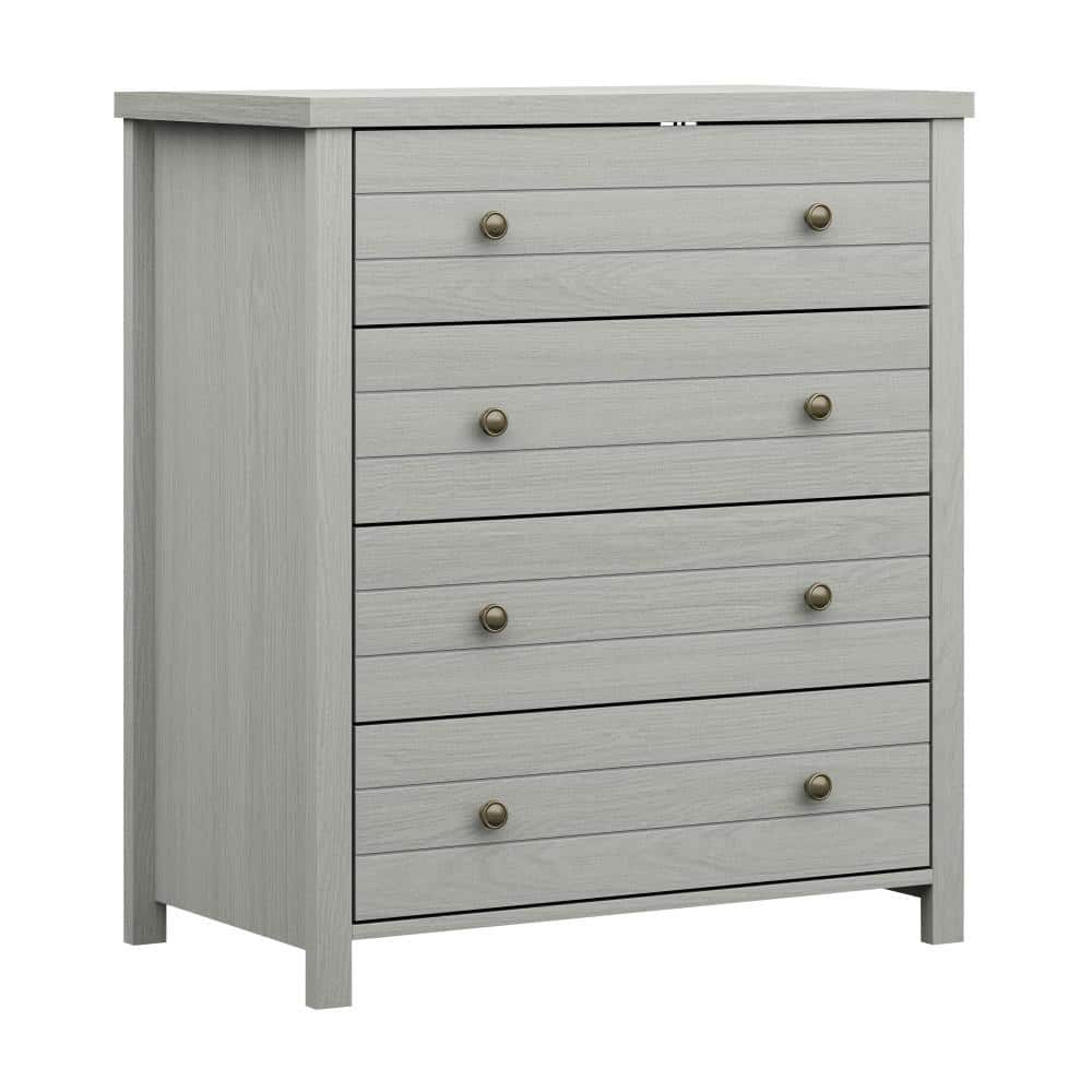 Harmony 4-Drawer Gray Chest of Drawers 38.5 in. x 31.25 in. x 17.75 in.