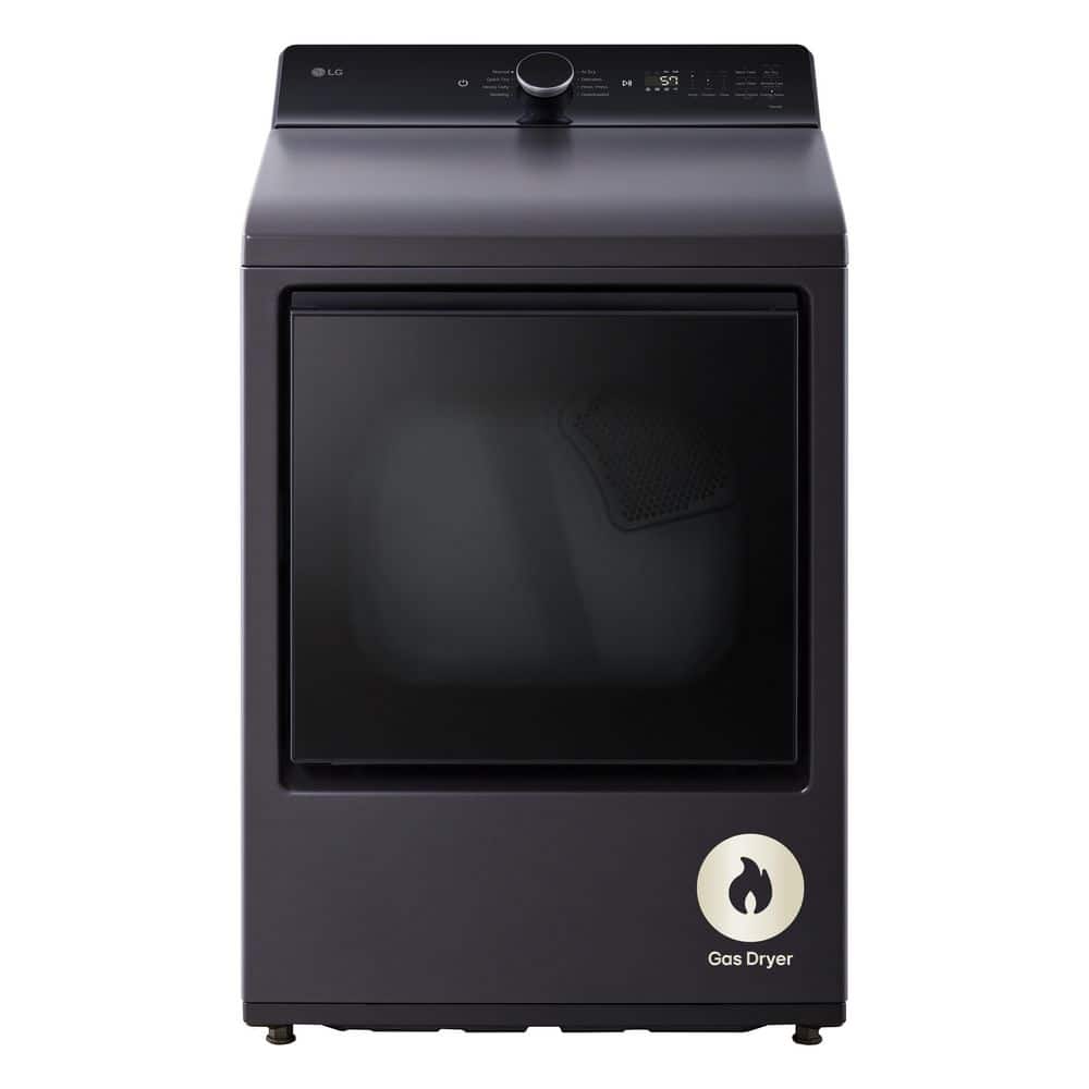 7.3 cu. ft. Vented SMART Gas Dryer in Matte Black with EasyLoad Door and Sensor Dry Technology
