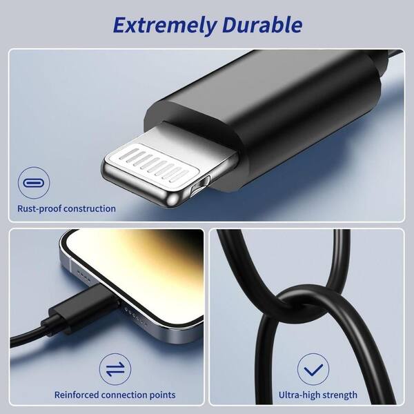 EKIEUDL 2 Pack Apple MFi Certified Lightning to 3.5 mm Headphone