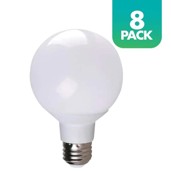 Simply Conserve 40-Watt Equivalent G25 Dimmable LED Light Bulb Bright White 5000K (8-Pack)