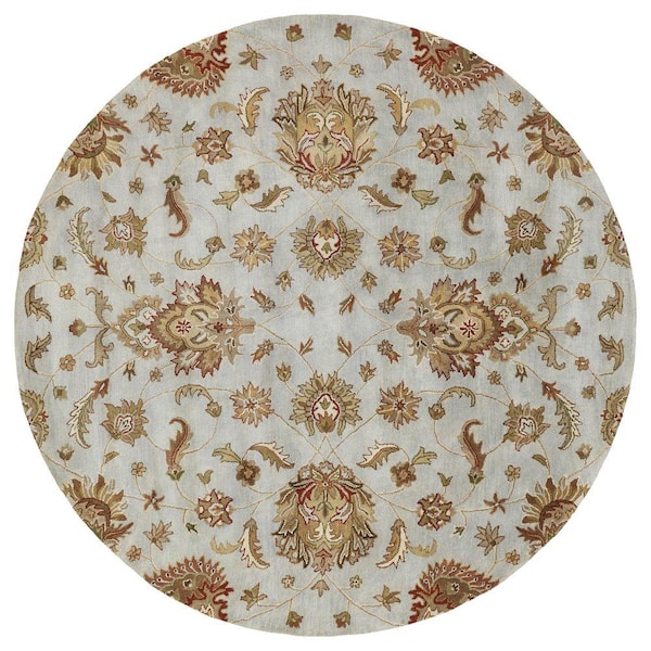 Kaleen Mystic Europa Pewter 9 ft. Round Area Rug