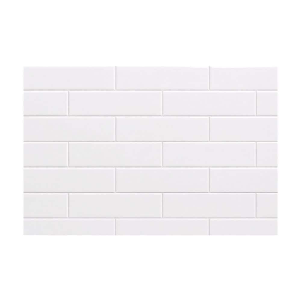 Underground White SAMPLE Matte Glazed Ceramic Wall Tile 4 in. x 16 in. (0.43 sq. ft./piece) price history on PriceWatchPro