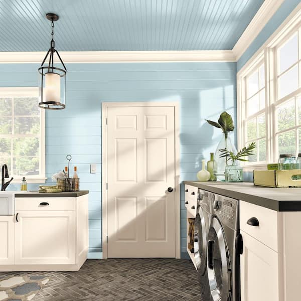 BEHR PREMIUM PLUS 1 gal. #MQ3-52 Ethereal Mood Satin Enamel Low