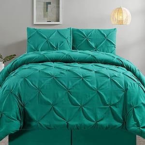 Shatex 2-Piece Dark Green All Season Ultra Soft 100% Polyester